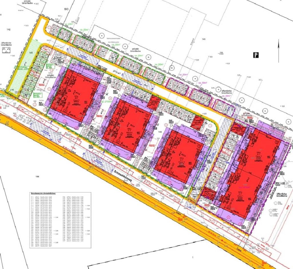 Neubau von 5 MFH in Kempen-Scheddersweg